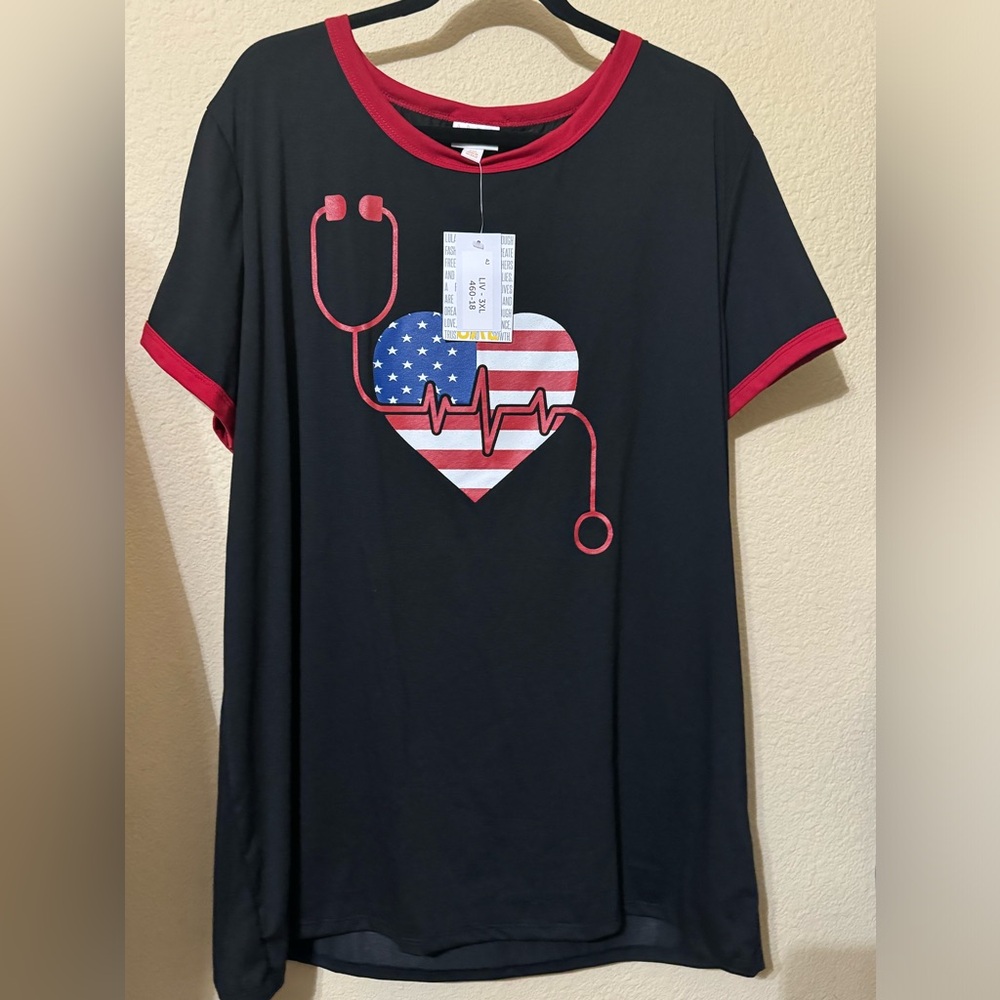Sz 3xl Liv Tee Americana Collection Lularoe tee